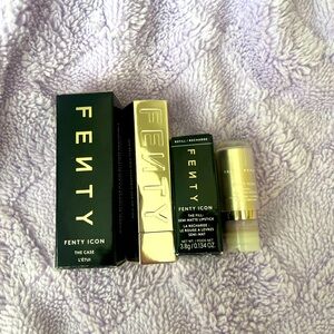FENTY Lipstick Case and Semi Icon Refillable Lipstick. Shade : Kissin Cutie